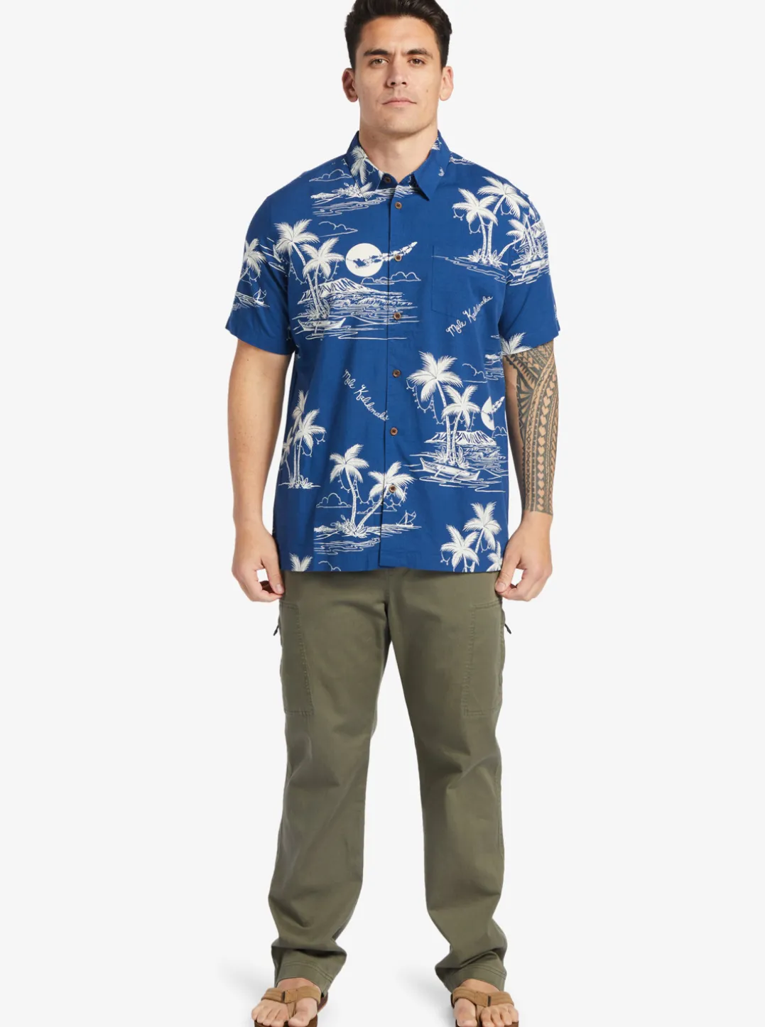 Mens Quiksilver Shirts & Polos|Waterman Ahi Holiday Woven Shirt