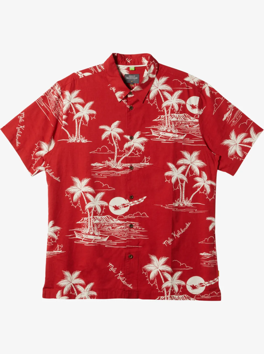 Mens Quiksilver Shirts & Polos|Waterman Ahi Holiday Woven Shirt
