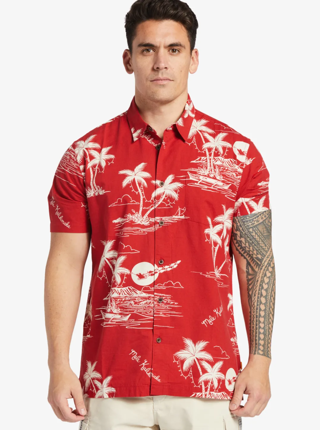 Mens Quiksilver Shirts & Polos|Waterman Ahi Holiday Woven Shirt