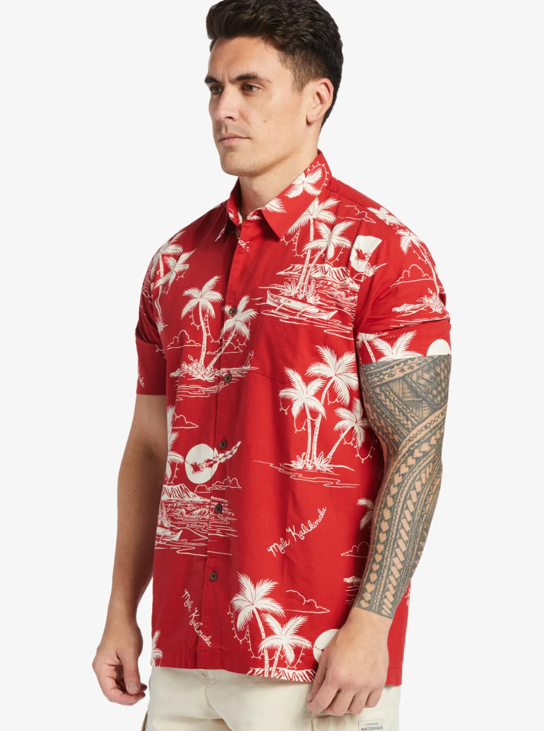 Mens Quiksilver Shirts & Polos|Waterman Ahi Holiday Woven Shirt