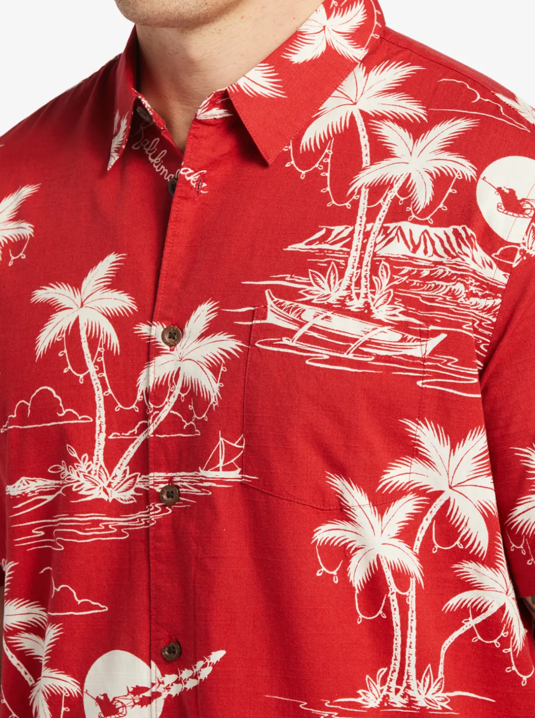 Mens Quiksilver Shirts & Polos|Waterman Ahi Holiday Woven Shirt