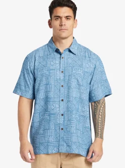 Mens Quiksilver Shirts & Polos|Waterman Amazed Palm Woven Shirt