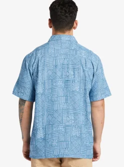 Mens Quiksilver Shirts & Polos|Waterman Amazed Palm Woven Shirt