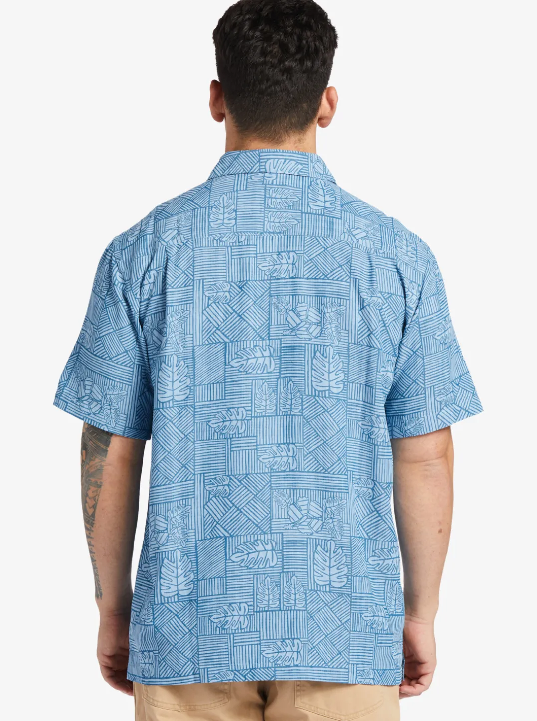 Mens Quiksilver Shirts & Polos|Waterman Amazed Palm Woven Shirt