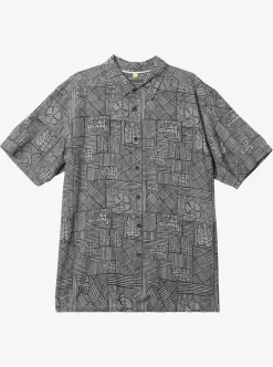 Mens Quiksilver Shirts & Polos|Waterman Amazed Palm Woven Shirt