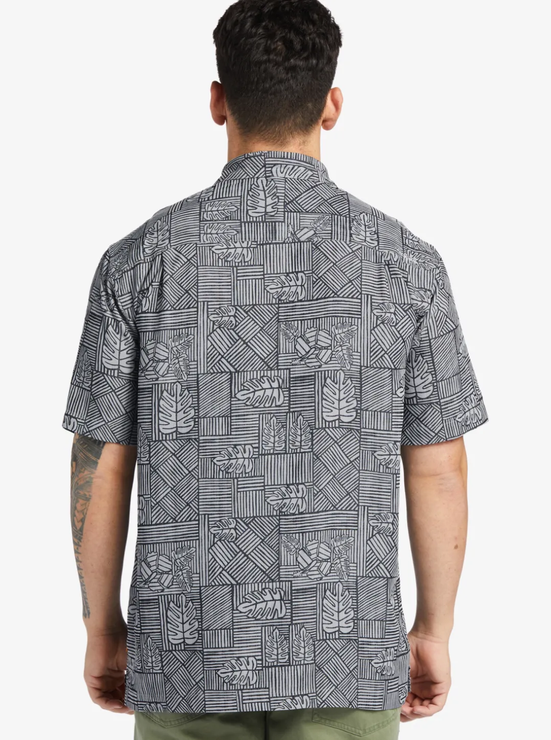 Mens Quiksilver Shirts & Polos|Waterman Amazed Palm Woven Shirt