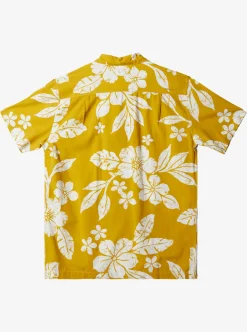 Mens Quiksilver Shirts & Polos|Waterman Aqua Flower Short Sleeve Shirt