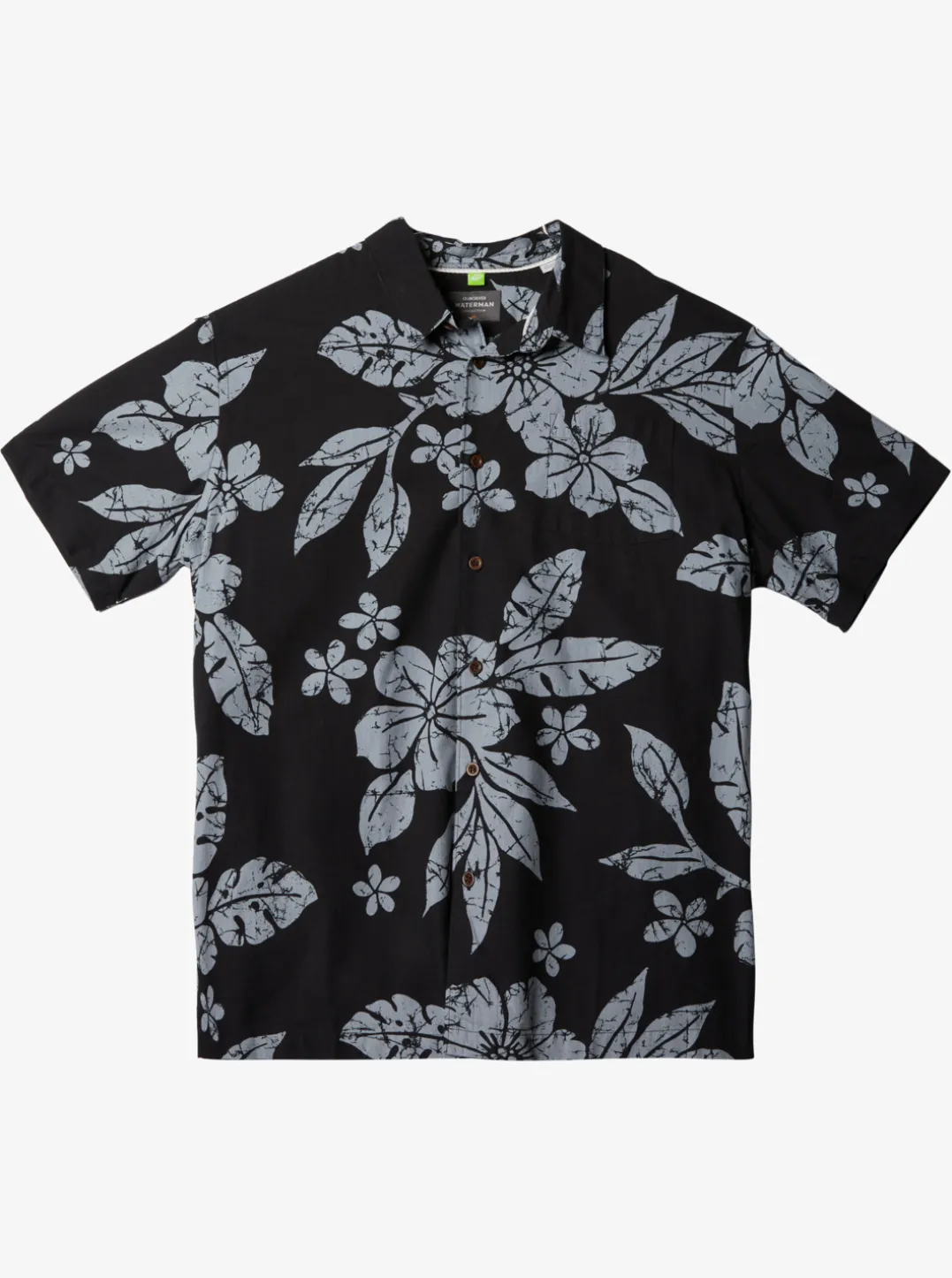 Mens Quiksilver Shirts & Polos|Waterman Aqua Flower Short Sleeve Shirt