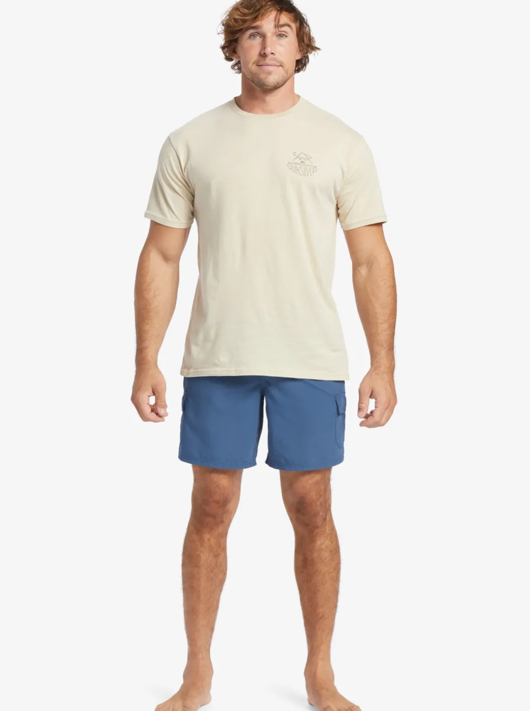 Mens Quiksilver Elastic Waist|Waterman Balance 18" Volleys