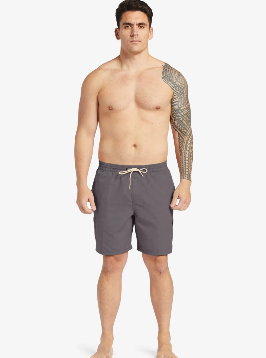 Mens Quiksilver Elastic Waist|Waterman Balance 18" Volleys