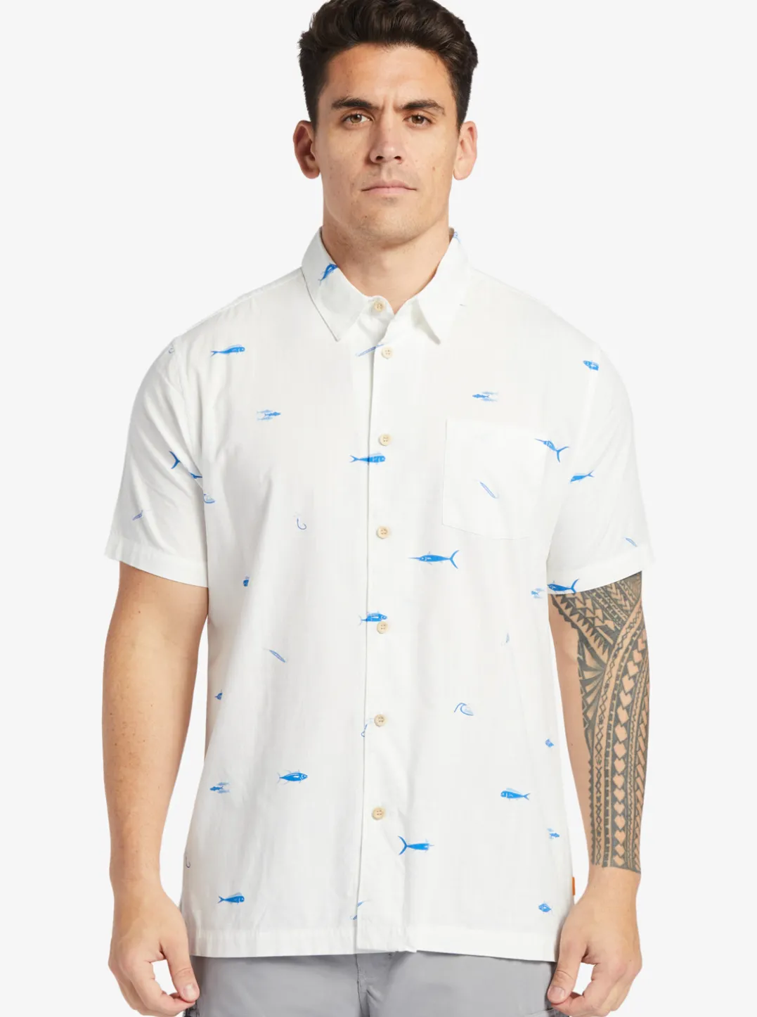 Mens Quiksilver Shirts & Polos|Waterman Big Pond Woven Shirt