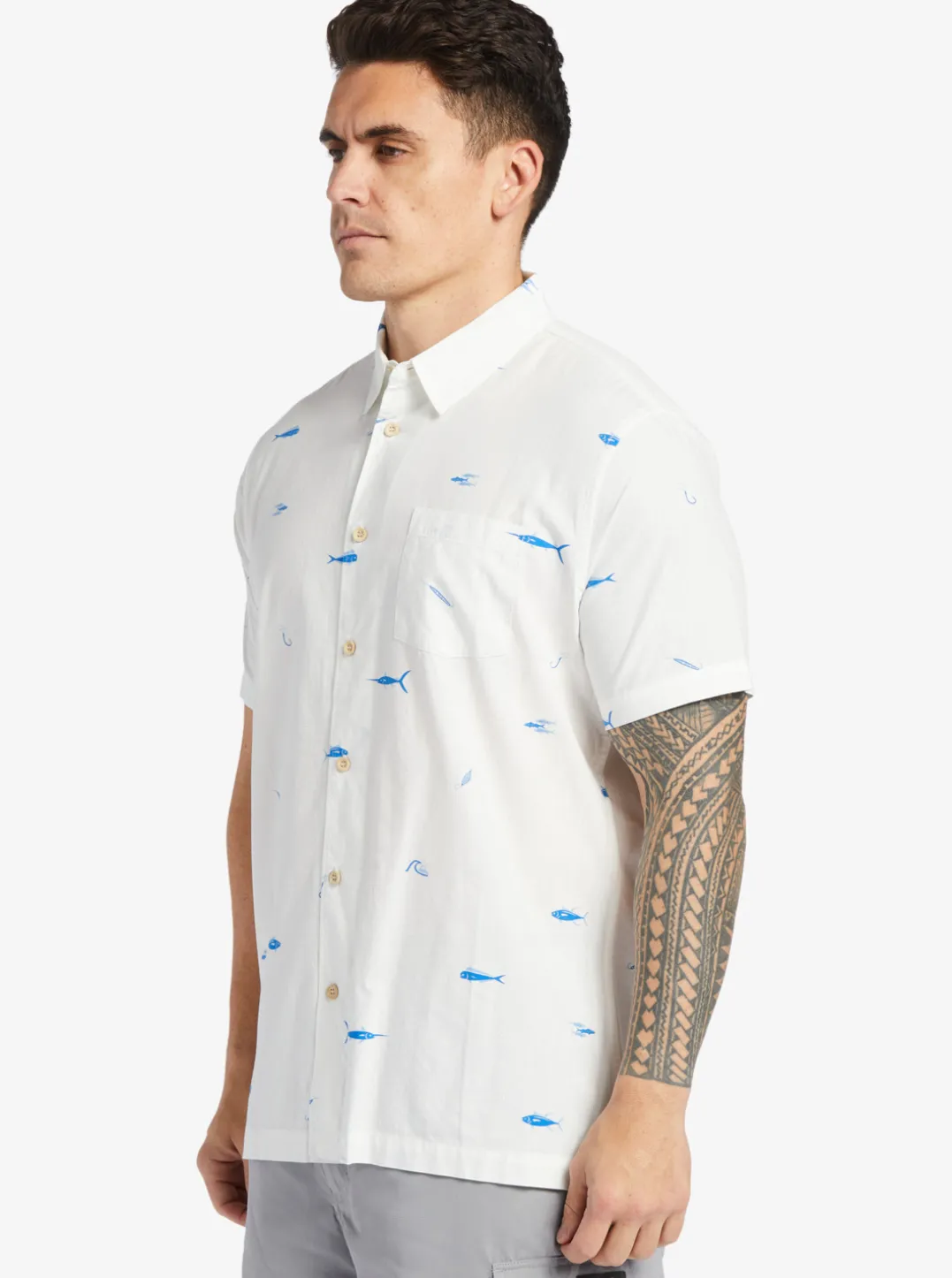 Mens Quiksilver Shirts & Polos|Waterman Big Pond Woven Shirt