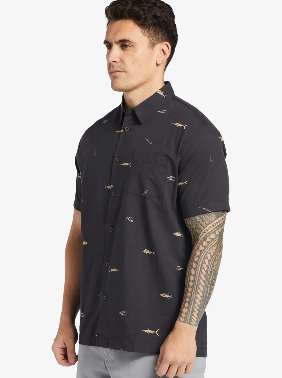 Mens Quiksilver Shirts & Polos|Waterman Big Pond Woven Shirt