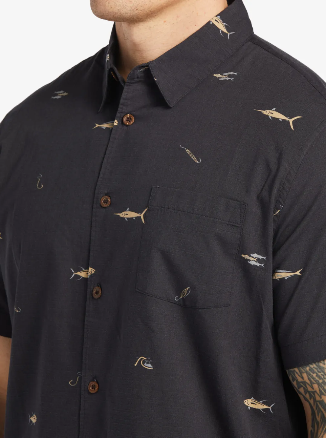 Mens Quiksilver Shirts & Polos|Waterman Big Pond Woven Shirt
