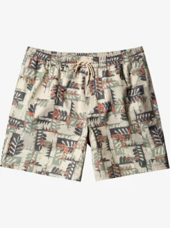 Mens Quiksilver Elastic Waist|Waterman Canoes Reef 17" Volleys