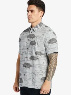 Mens Quiksilver Shirts & Polos|Waterman Dive Sites Woven Shirt
