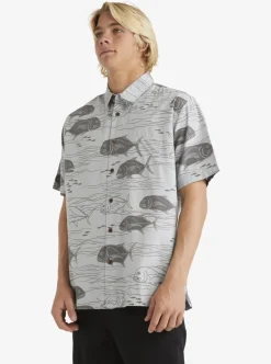 Mens Quiksilver Shirts & Polos|Waterman Dive Sites Woven Shirt