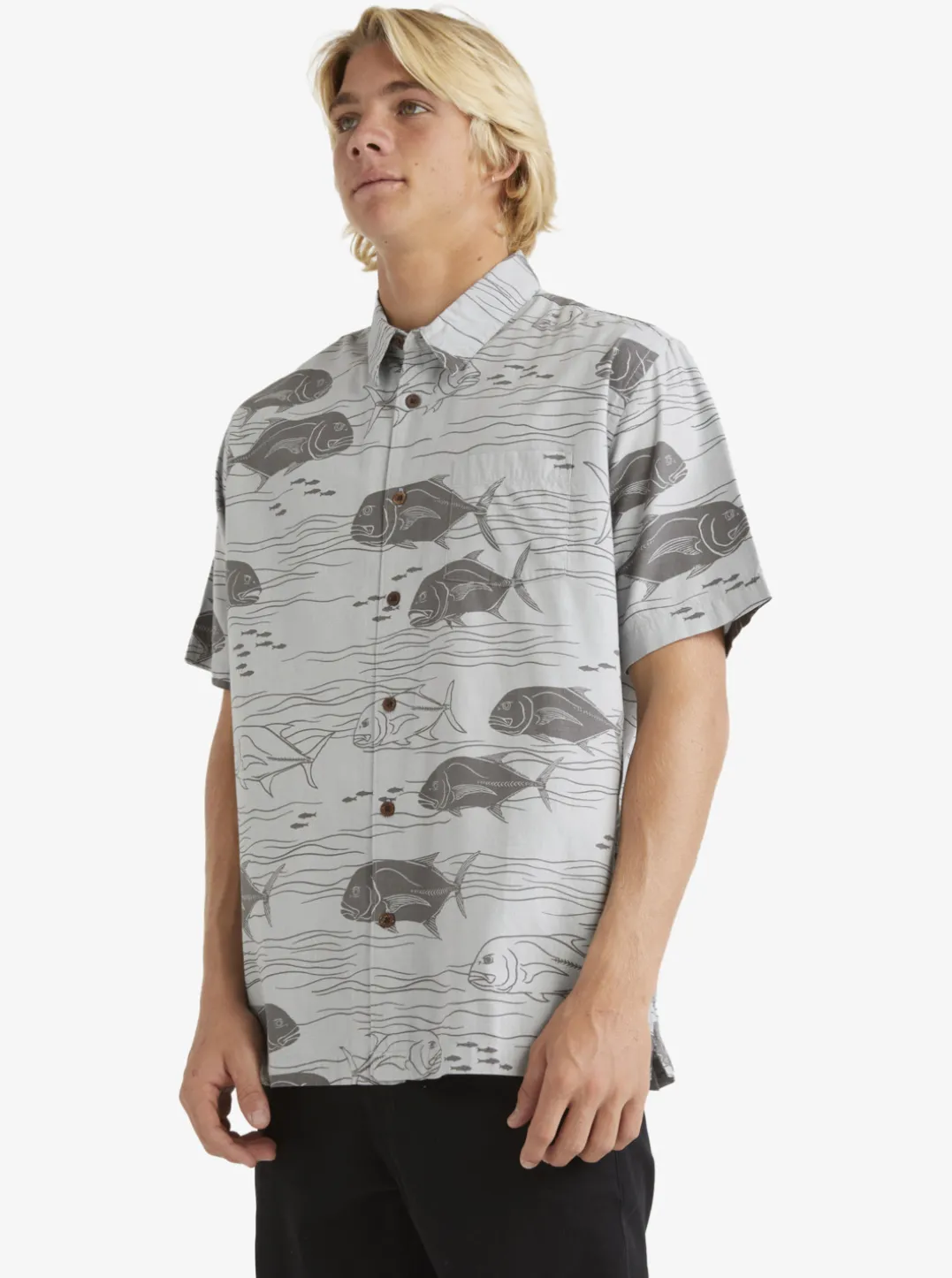 Mens Quiksilver Shirts & Polos|Waterman Dive Sites Woven Shirt