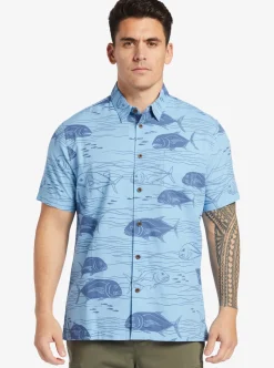 Mens Quiksilver Shirts & Polos|Waterman Dive Sites Woven Shirt