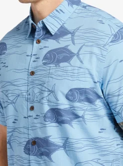 Mens Quiksilver Shirts & Polos|Waterman Dive Sites Woven Shirt