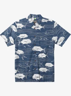 Mens Quiksilver Shirts & Polos|Waterman Dive Sites Woven Shirt