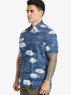 Mens Quiksilver Shirts & Polos|Waterman Dive Sites Woven Shirt