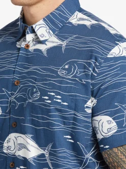 Mens Quiksilver Shirts & Polos|Waterman Dive Sites Woven Shirt