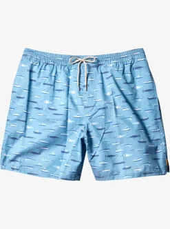 Mens Quiksilver Elastic Waist|Waterman Drag Week 17" Volleys