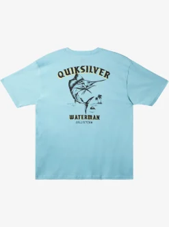 Mens Quiksilver Tees|Waterman Fish On T-Shirt