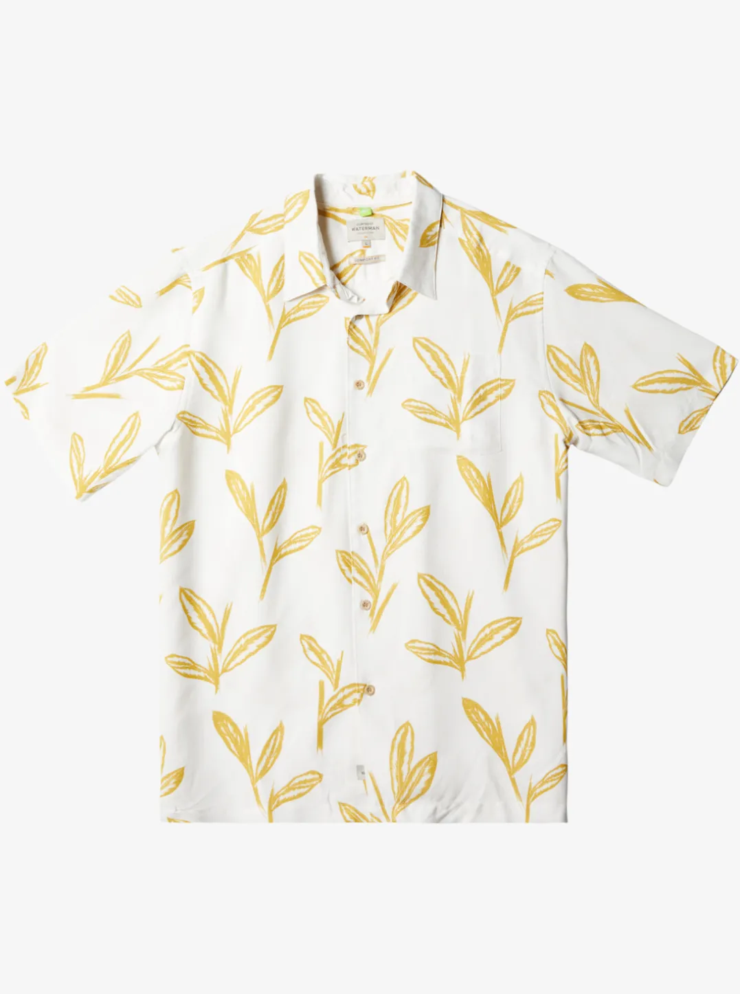 Mens Quiksilver Shirts & Polos|Waterman Ginger Stalks Short Sleeve Shirt