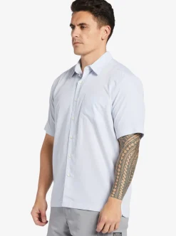 Mens Quiksilver Shirts & Polos|Waterman Kings Cliff Short Sleeve Shirt