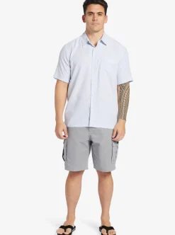 Mens Quiksilver Shirts & Polos|Waterman Kings Cliff Short Sleeve Shirt