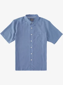 Mens Quiksilver Shirts & Polos|Waterman Kings Cliff Short Sleeve Shirt