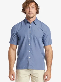 Mens Quiksilver Shirts & Polos|Waterman Kings Cliff Short Sleeve Shirt
