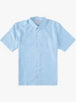 Mens Quiksilver Shirts & Polos|Waterman Kings Cliff Short Sleeve Shirt