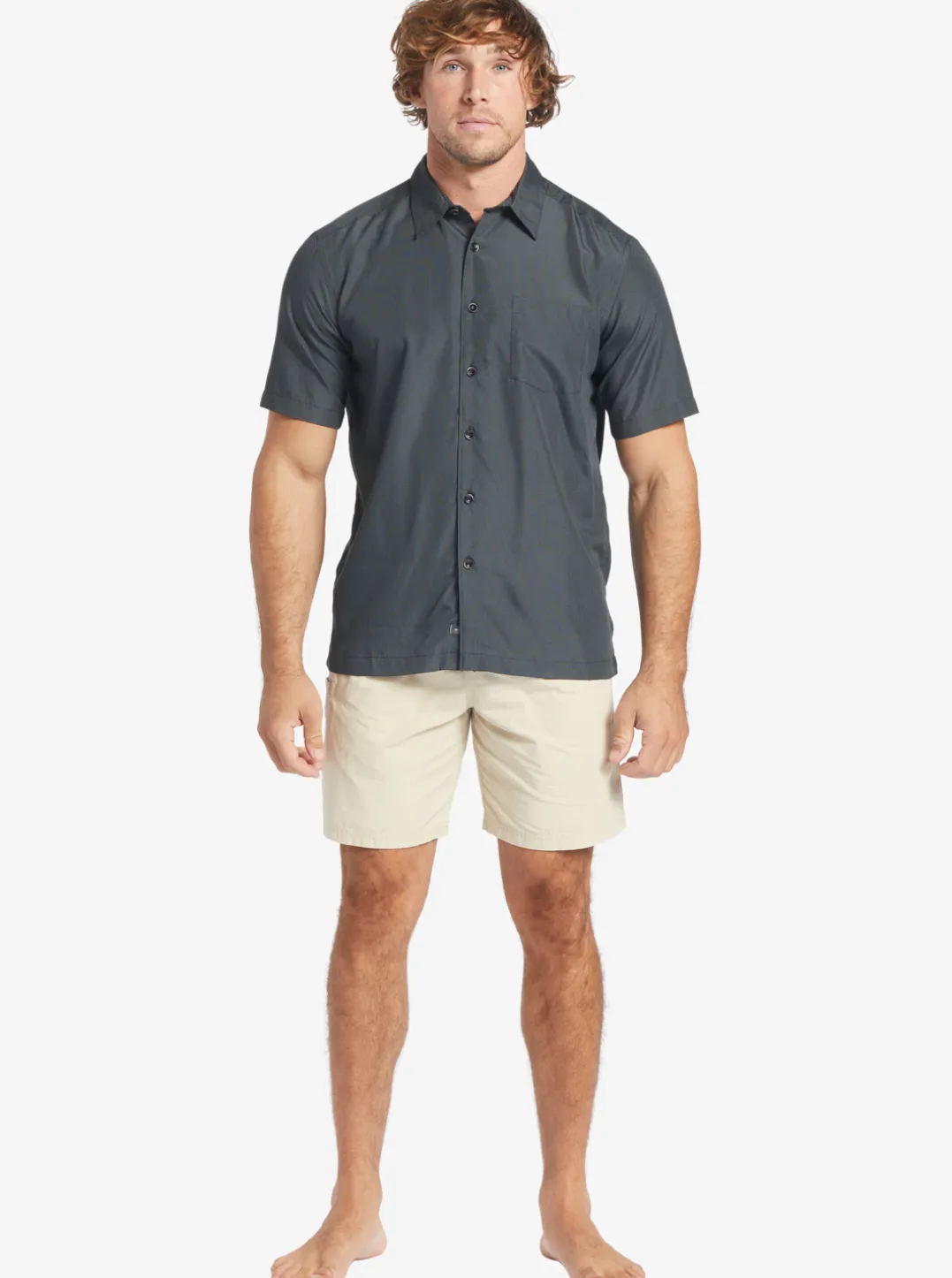 Mens Quiksilver Shirts & Polos|Waterman Kings Cliff Short Sleeve Shirt