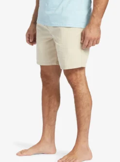 Mens Quiksilver Shorts|Waterman Last Light Elastic Waist 19