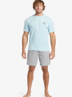 Mens Quiksilver Shorts|Waterman Last Light Elastic Waist 19
