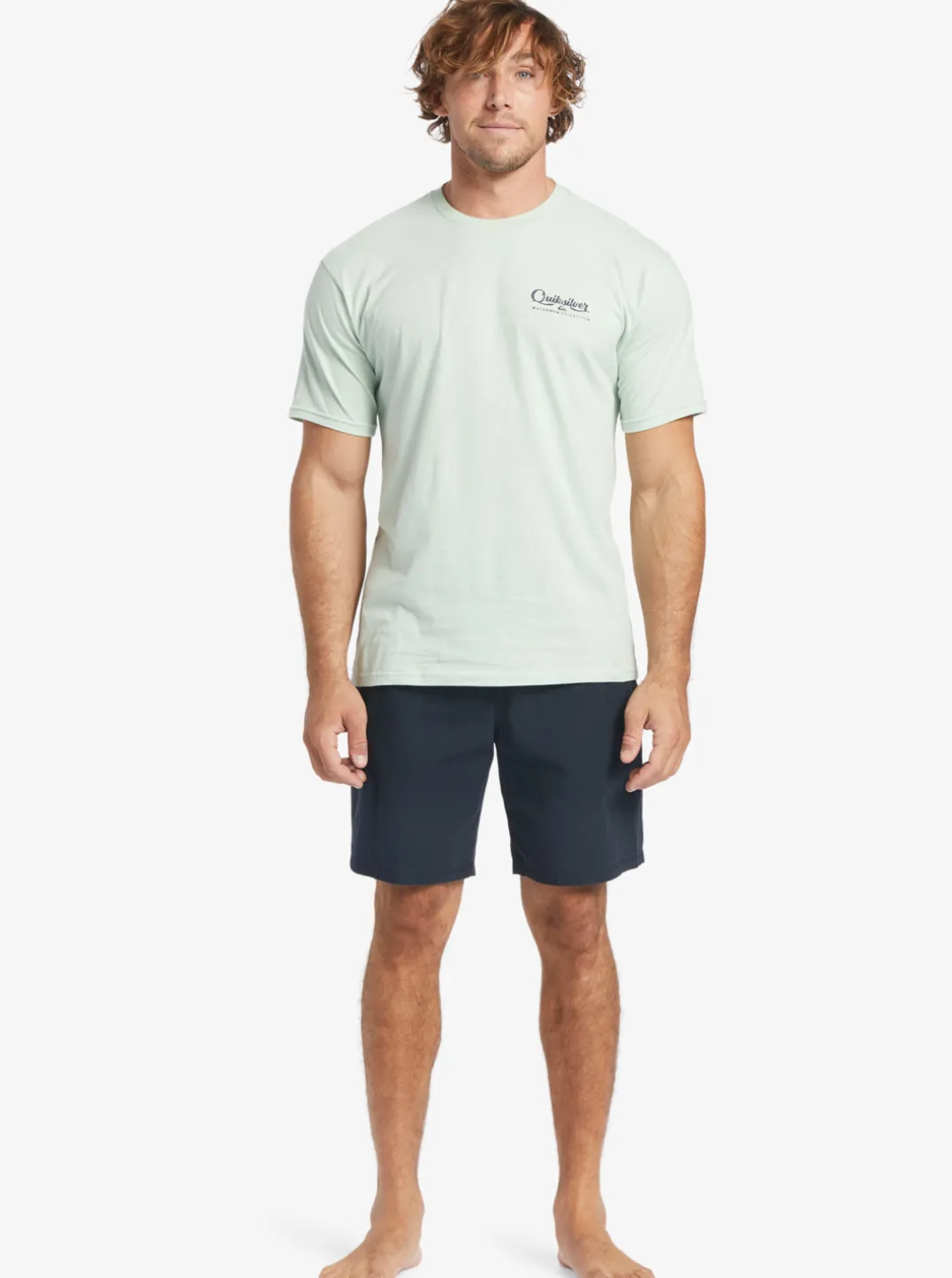 Mens Quiksilver Shorts|Waterman Last Light Elastic Waist 19" Shorts