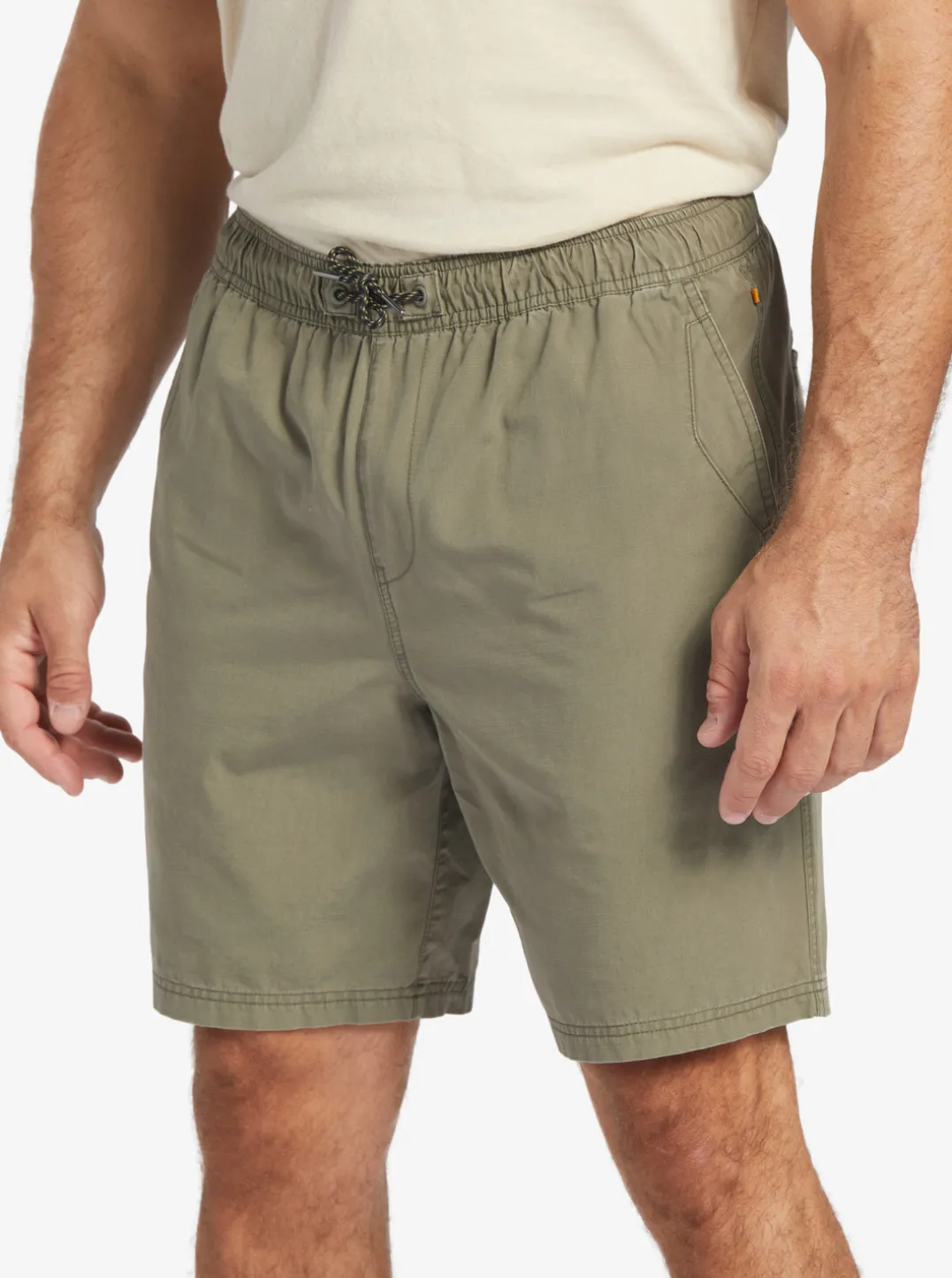 Mens Quiksilver Shorts|Waterman Last Light Elastic Waist 19" Shorts