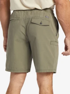 Mens Quiksilver Shorts|Waterman Last Light Elastic Waist 19