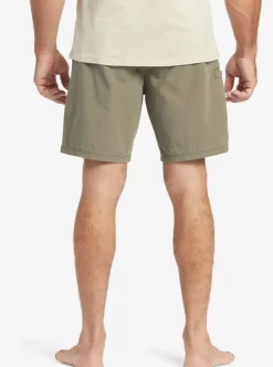 Mens Quiksilver Shorts|Waterman Last Light Elastic Waist 19