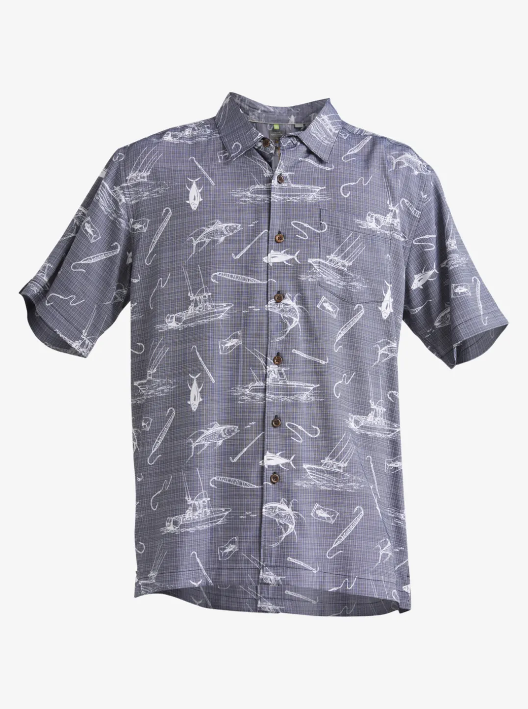 Mens Quiksilver Shirts & Polos|Waterman Line Spinner Short Sleeve Shirt