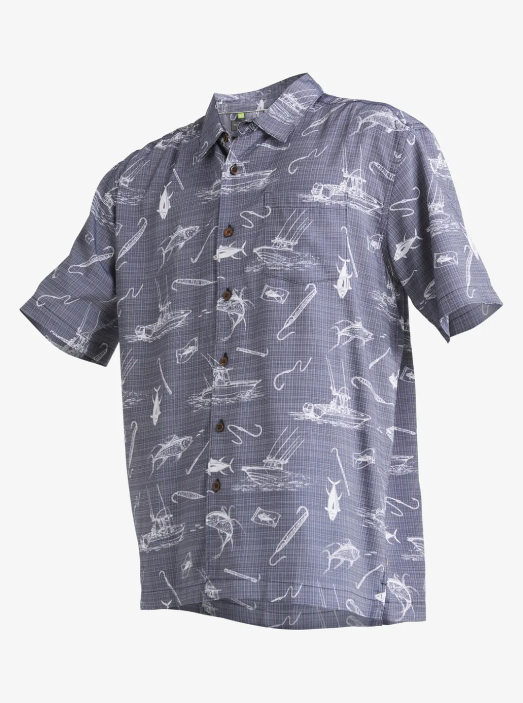 Mens Quiksilver Shirts & Polos|Waterman Line Spinner Short Sleeve Shirt
