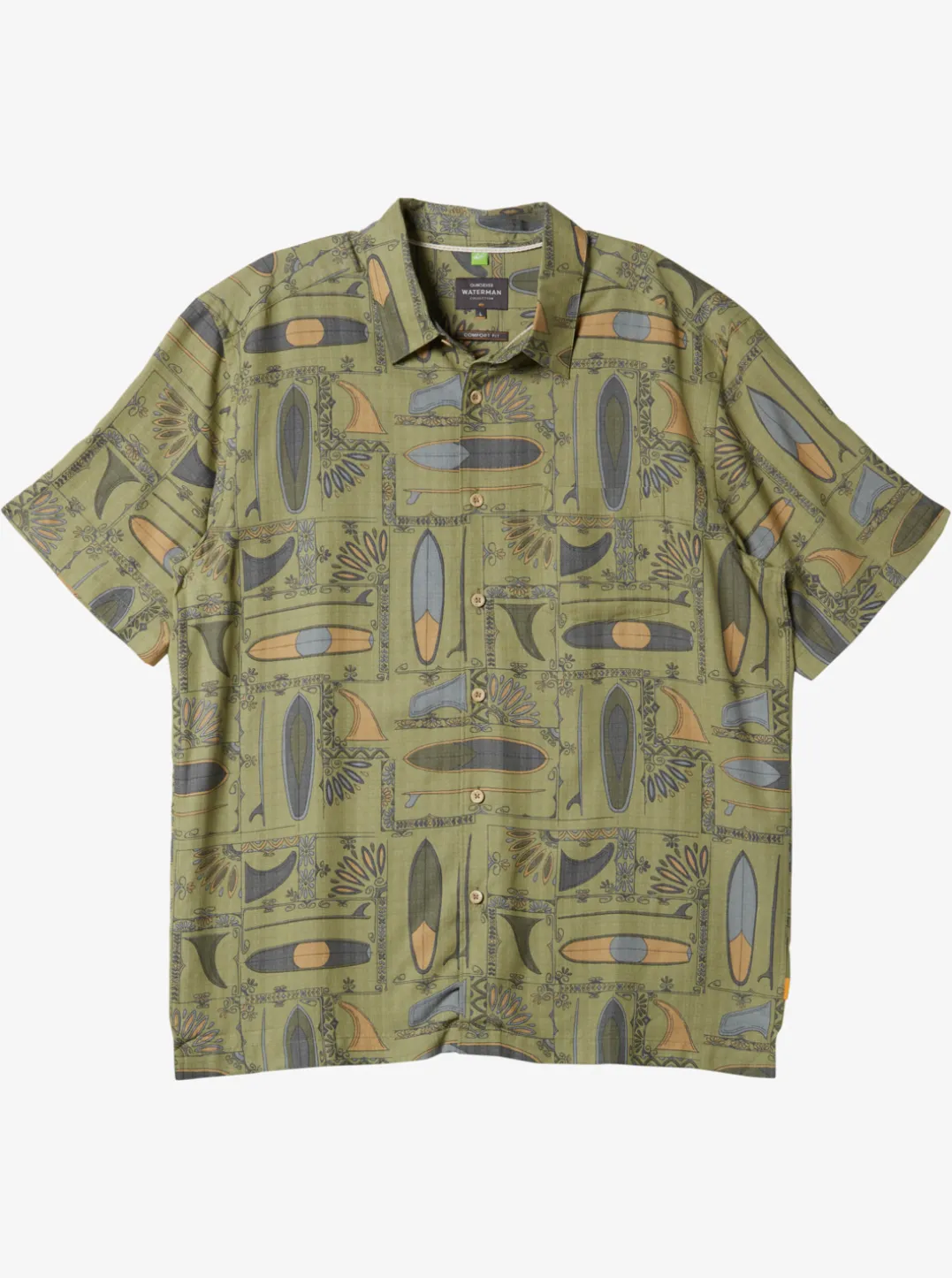 Mens Quiksilver Shirts & Polos|Waterman Long Boards Woven Shirt