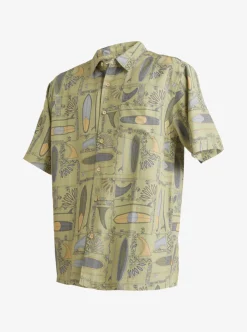 Mens Quiksilver Shirts & Polos|Waterman Long Boards Woven Shirt