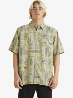 Mens Quiksilver Shirts & Polos|Waterman Long Boards Woven Shirt
