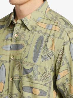 Mens Quiksilver Shirts & Polos|Waterman Long Boards Woven Shirt