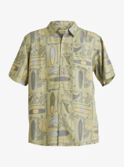 Mens Quiksilver Shirts & Polos|Waterman Long Boards Woven Shirt