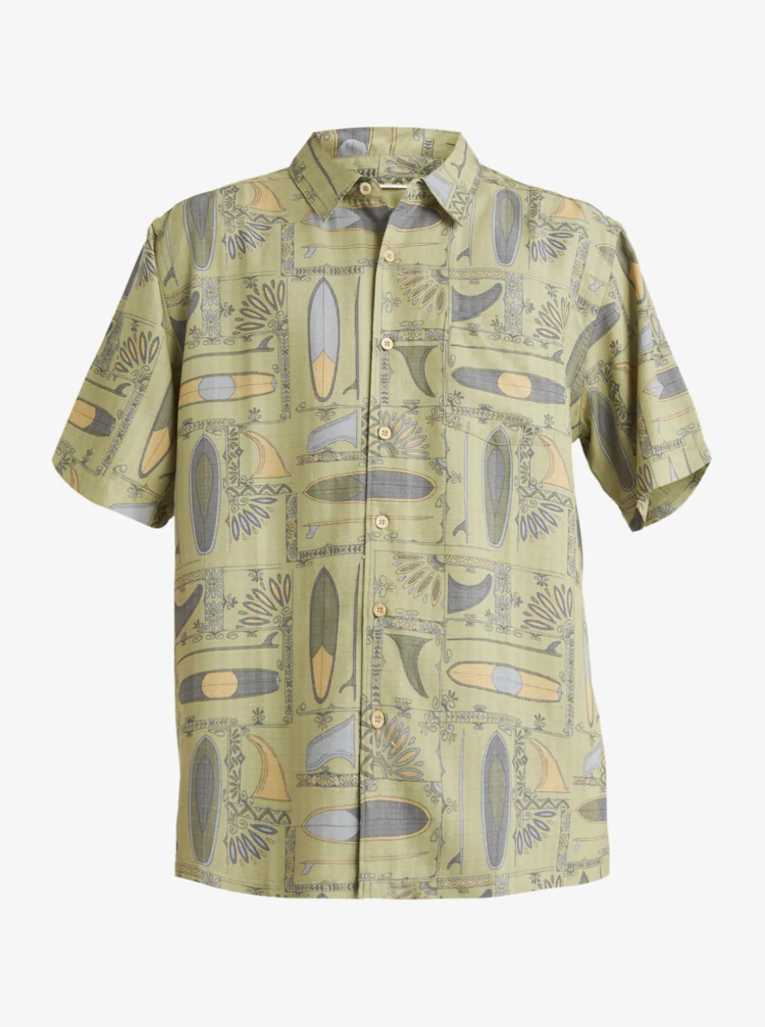 Mens Quiksilver Shirts & Polos|Waterman Long Boards Woven Shirt
